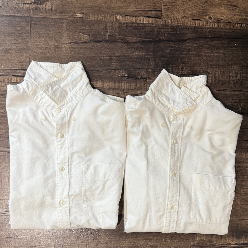 Set of 2 Uniqlo Oxford Shirts White